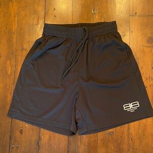 Balenciaga Unifit distressed BB Paris Icon Sweat Shorts XS